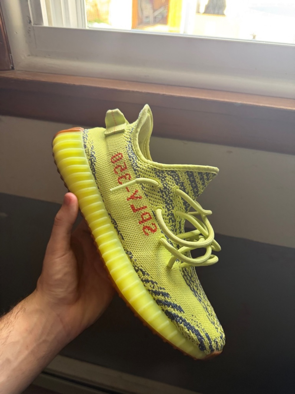 Yeezy 350 semi frozen yellow